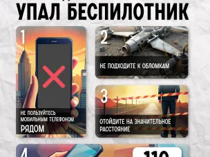 Меры безопасности при обнаружении упавшего БПЛА