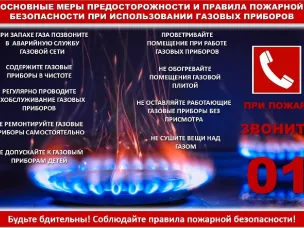 Правила безопасного использования газа в быту.