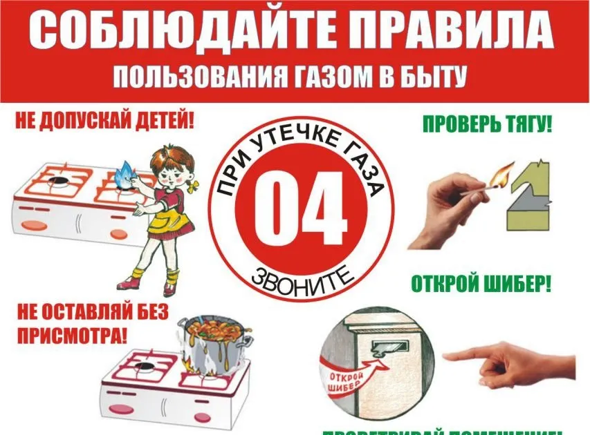 Правила пользования газом в быту