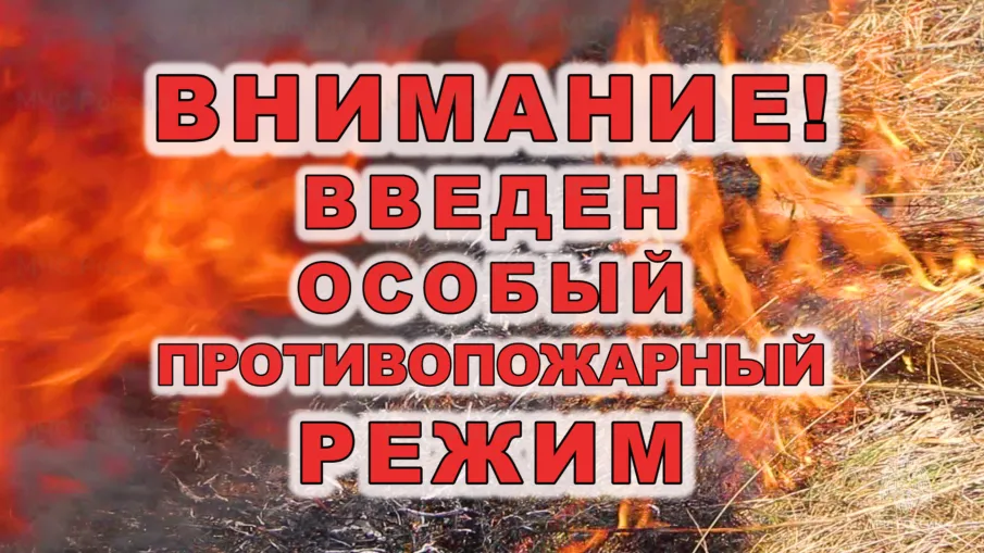 Внимание! УСТАНОВЛЕН ОСОБЫЙ ПРОТИВОПОЖАРНЫЙ РЕЖИМ!
