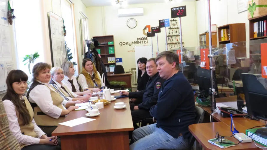 Сотрудники ОМВД России по Лукояновскому району и представители МФЦ обсудили вопросы предоставления услуг
